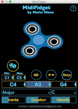 MidiFidget by Mario Nieto screenshot