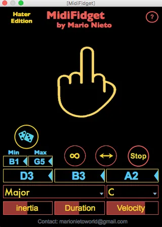 MidiFidget Hater Edition by Mario Nieto screenshot