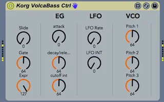 Korg Volca Bass Ctrl screenshot