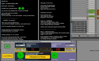 MIKADO ClyphX SNAP Two Button Trig Many Samples screenshot