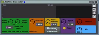 Realtime Granulator screenshot