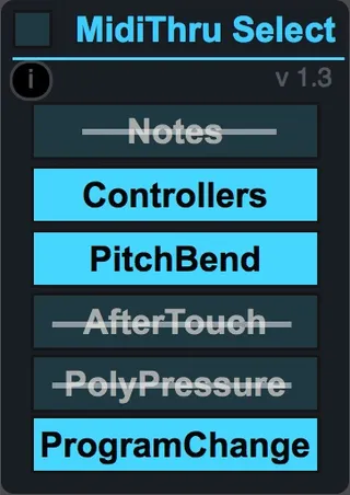 Midi Filter Select screenshot