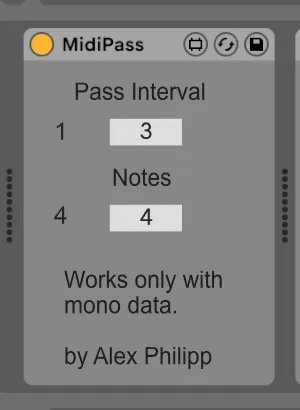 MIDIPass screenshot