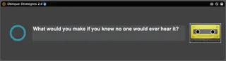 Oblique Strategies screenshot
