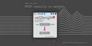 MIDI velocity to note length screenshot