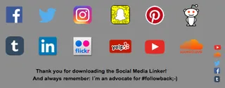Social Media Linker screenshot