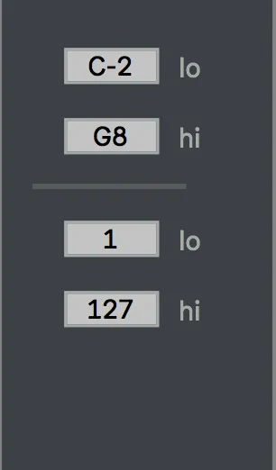 Note and Velocity constrain screenshot