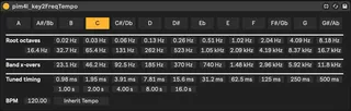 key2FreqTempo screenshot