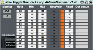 Note Toggle Drumrack Loop screenshot