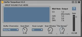 Buffer TempoScan screenshot