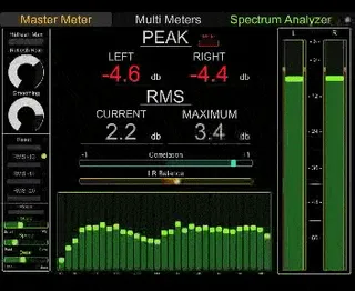 Touch OSC Metering and Spectrum Analzyer screenshot