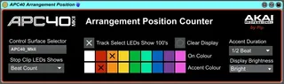 APC40MkII Arrangement Position Counter screenshot