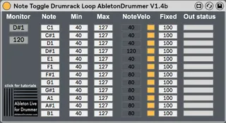Toggle Loop in Drumrack screenshot