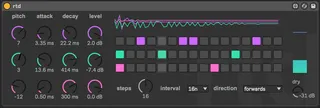 rtd - pitch shifter . gate . step sequencer screenshot