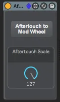 Aftertouch to Mod Wheel screenshot