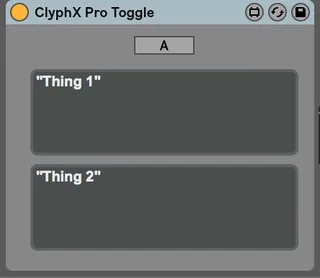 ClyphX Pro Action List Toggle screenshot