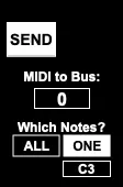 Heap MIDI Sender screenshot