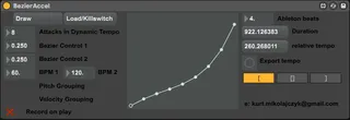 Bezier Dynamic Tempo screenshot