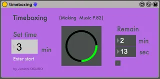 Timeboxing screenshot