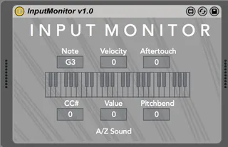 MIDI Input Monitor screenshot