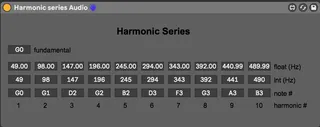 Harmonic series Audio screenshot