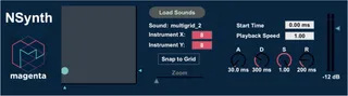 NSynth screenshot