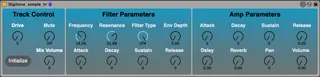 Elektron Digitone simple controller screenshot