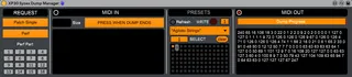 XP30 Sysex Dump Manager screenshot