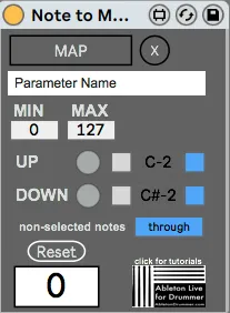 Note to MAP screenshot