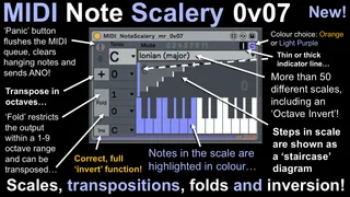MIDINoteScalery screenshot