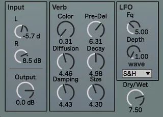JVerb Erbe-Verb inspired Reverb screenshot