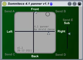 Somnitecs 4.1 surround panner screenshot