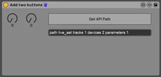 Add two buttons screenshot