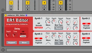 Korg ER1 Max4Live editor screenshot