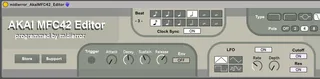 Akai MFC24 Analog Filter Editor screenshot