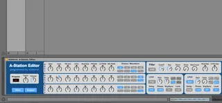 Novation A-Station Editor screenshot