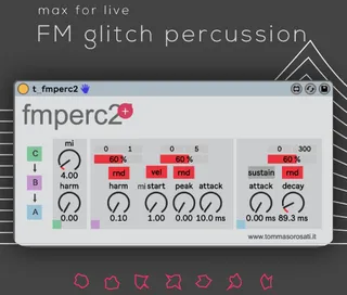 fmperc2 - FM glitch percussion instrument screenshot