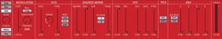 rSynth Roland sh101 inspired synthesizer screenshot