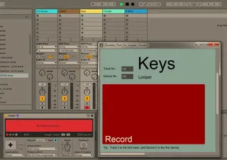 Live Looper Visuals - Large screen looper state screenshot