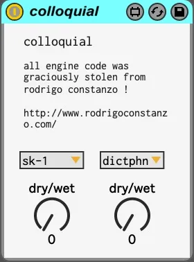 Colloquial - lofi sampler and tape saturation screenshot