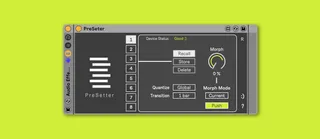 PreSetter screenshot
