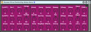 Access Virus B Control screenshot