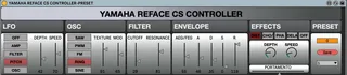 Reface CS controller screenshot