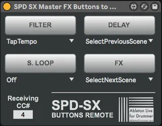 SPD-SX Control Master Effects screenshot