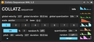 Collatz Sequencer screenshot