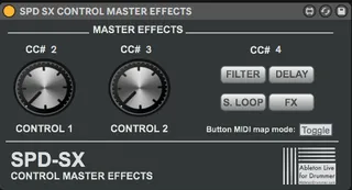 Roland SPD-SX Control Master Effects screenshot