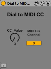 Dial to MIDI CC screenshot