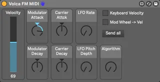 Volca FM MIDI screenshot