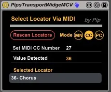 Transport Widget MCV screenshot