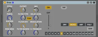 Meris Enzo MIDI controller screenshot